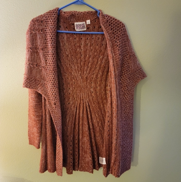 Anthropologie rust sweater cardigan Rosme Netra S - Picture 2 of 7
